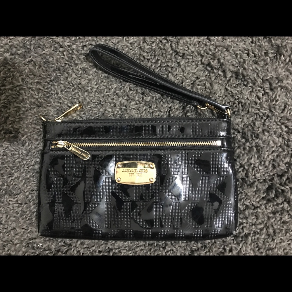 Michael Kors Black Wristlet